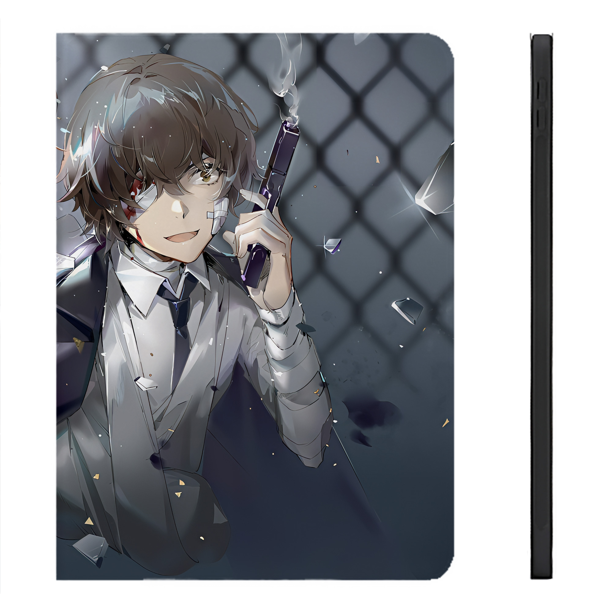 （画像用） 文豪ストレイドッグス Bungo Stray Dogs IPadケース ペンホルダー付き ブックスタイルデザイン